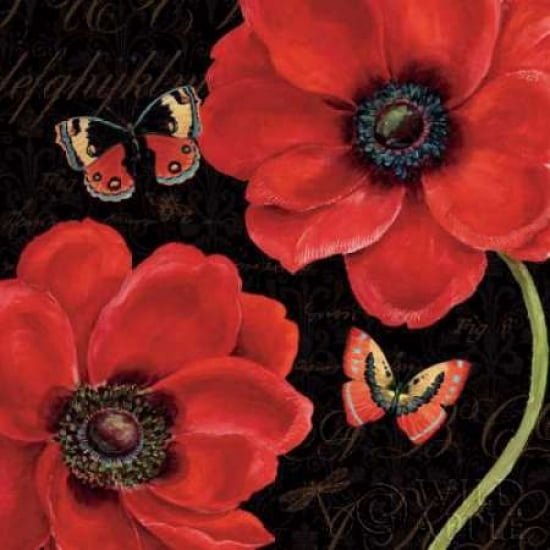 Posterazzi Petals and Wings III Canvas Art - Daphne Brissonnet (24 x 24)