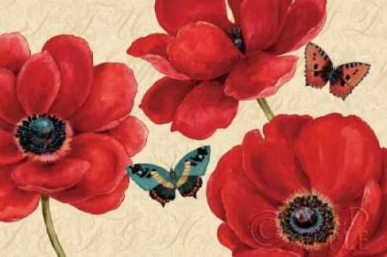 Posterazzi Petals and Wings on Beige I Canvas Art - Daphne Brissonnet (24 x 36)