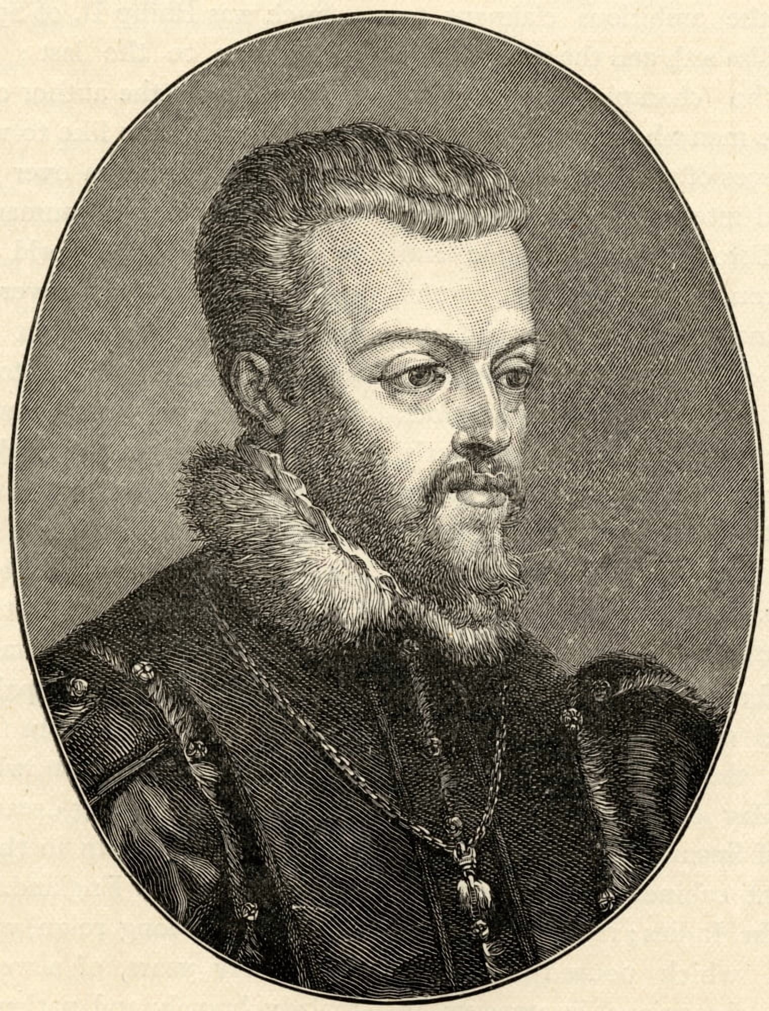Posterazzi Philip Ii 1527-1598 King Of Spain From The Portrait By Titian Canvas Art - Ken Welsh Design Pics (26 x 34)