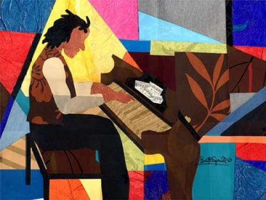 Posterazzi Piano Man Canvas Art - Everett Spruill (18 x 24)