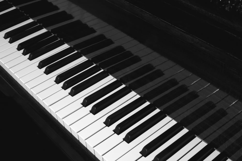 Posterazzi Piano keyboard Waterloo Quebec Canada Canvas Art - David Chapman Design Pics (38 x 24)