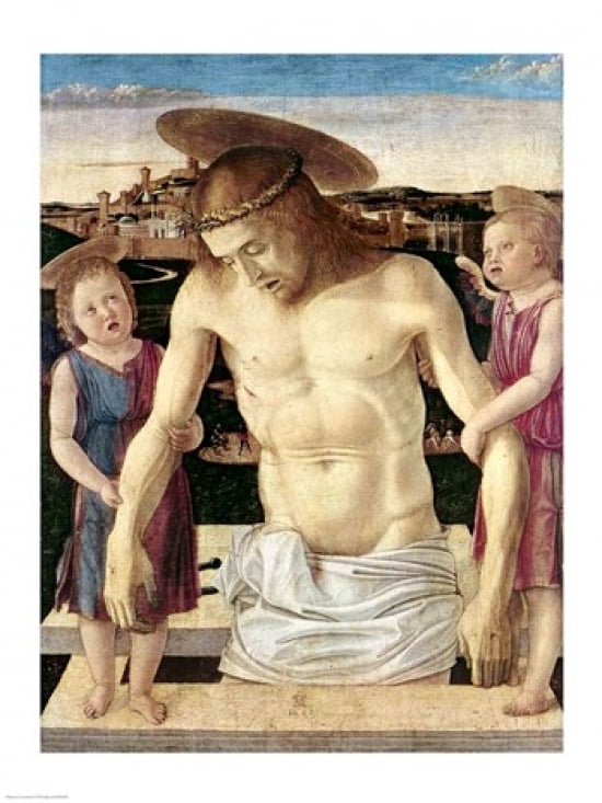 Posterazzi Pieta Canvas Art - Giovanni Bellini (24 x 36)