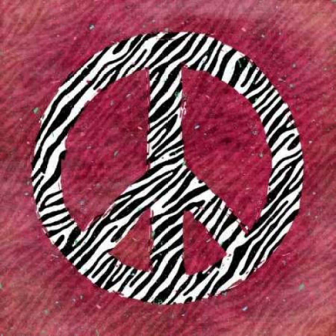 Posterazzi Pink Peace Zebra Canvas Art - Stephanie Marrott (24 x 24)