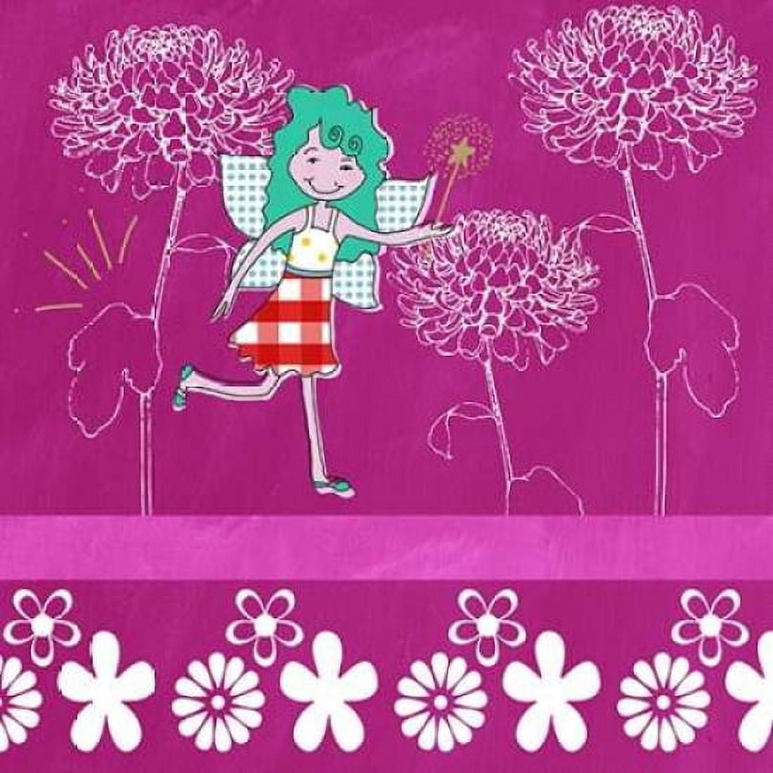 Posterazzi Pink with Fairy II Canvas Art - Linda Woods (24 x 24)