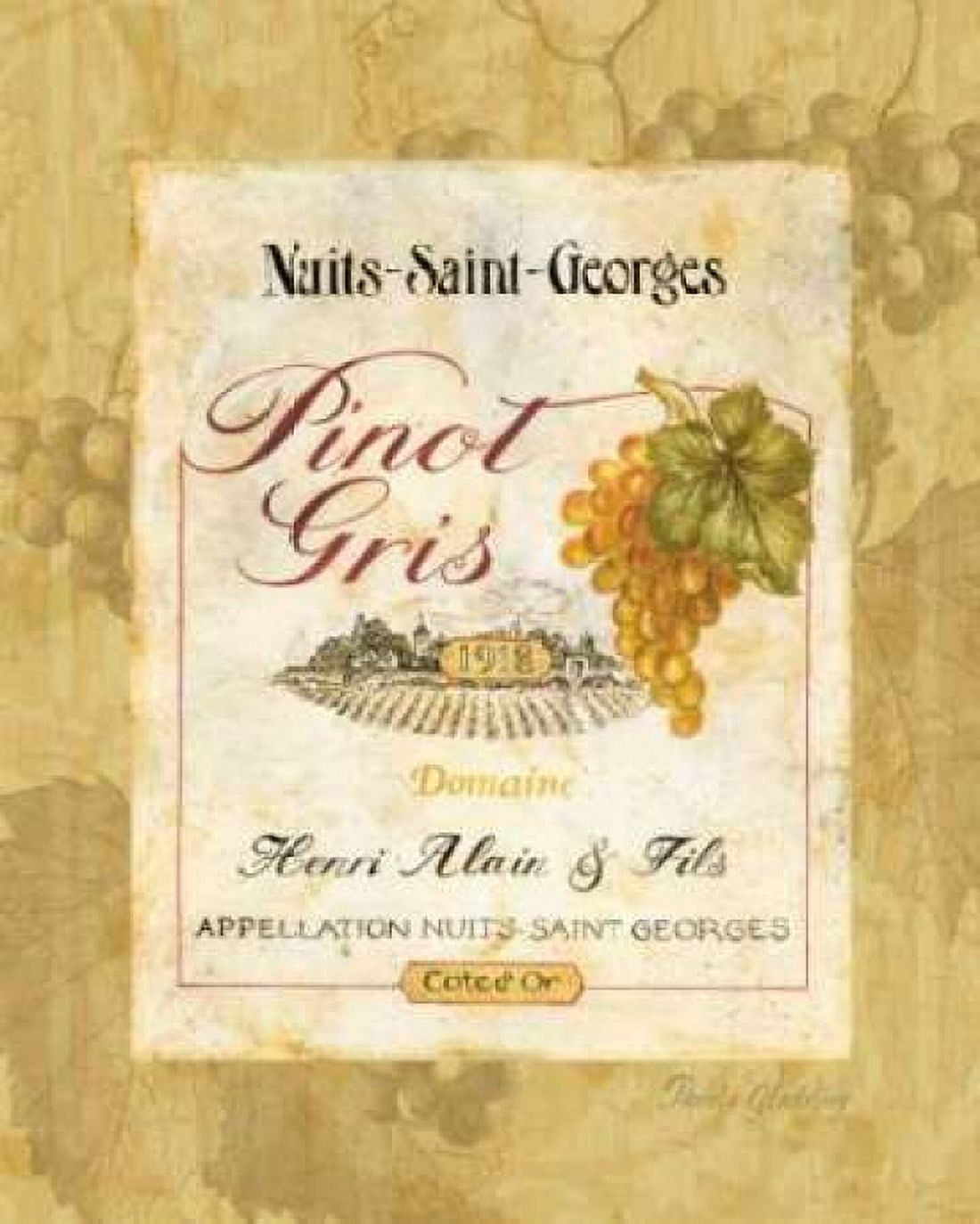 Posterazzi Pinot Gris Canvas Art - Pamela Gladding (24 x 30)