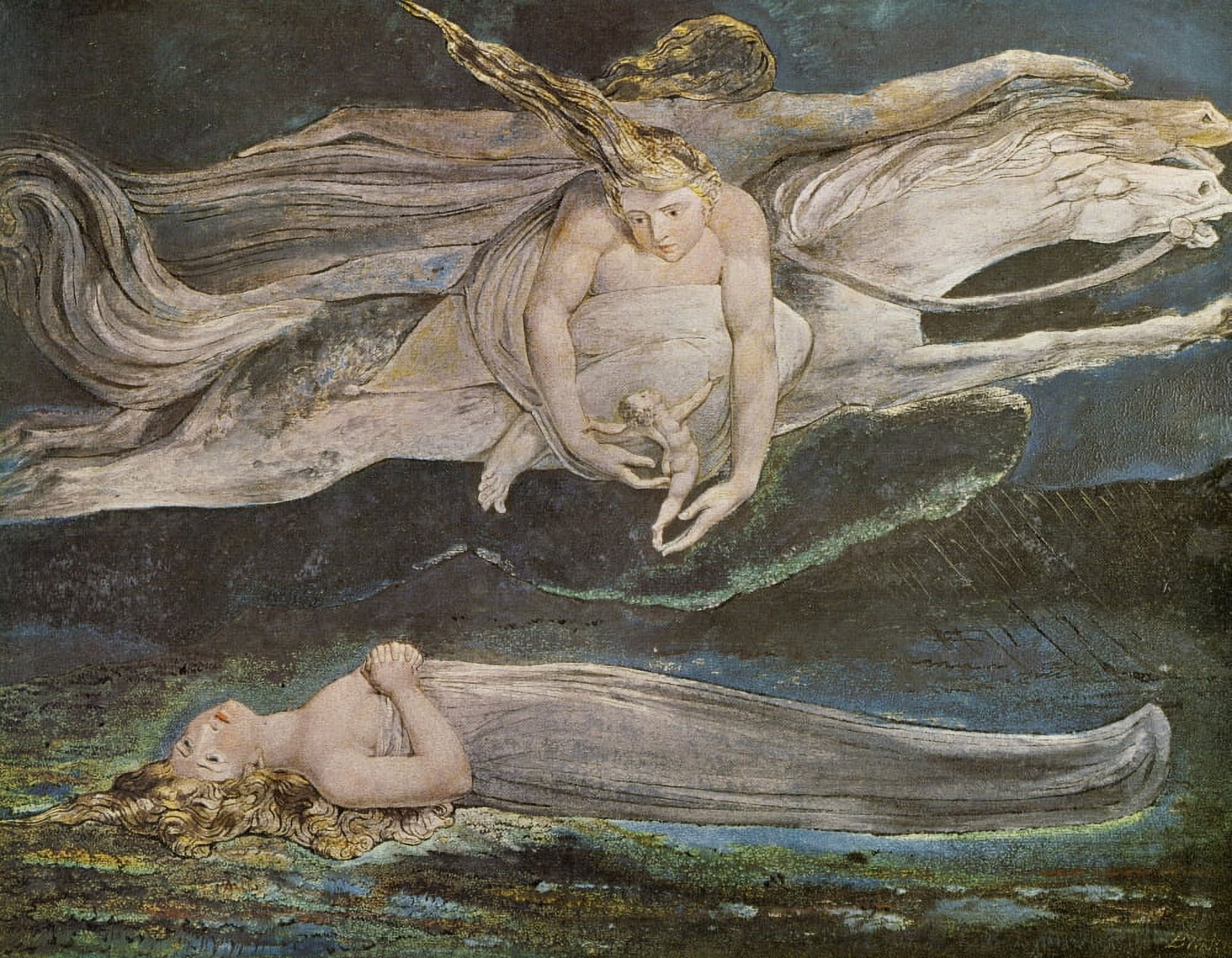 Posterazzi Pity c1795 Canvas Art - William Blake (24 x 36)