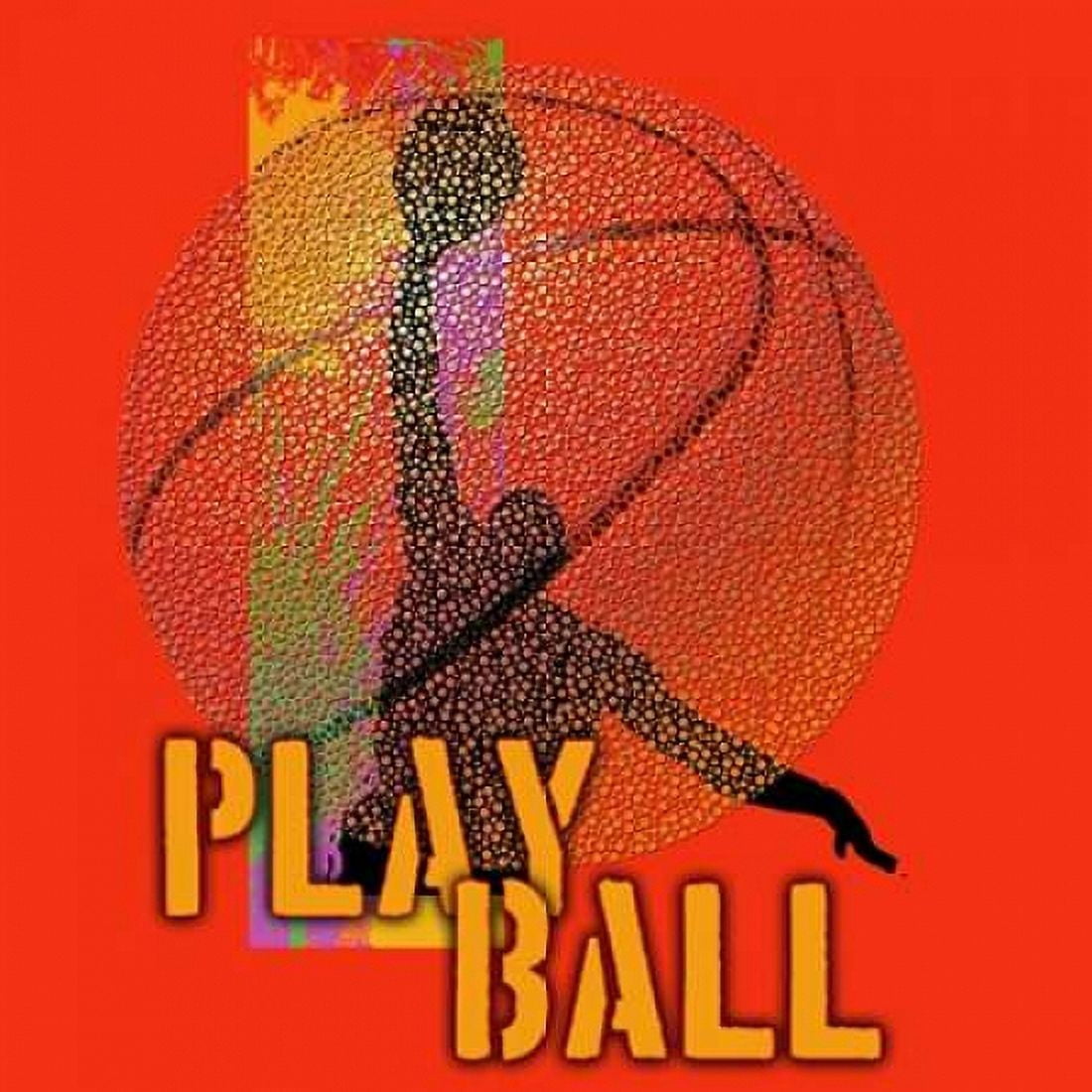 Posterazzi Play Ball - Basketball Canvas Art - Jim Baldwin (24 x 24)