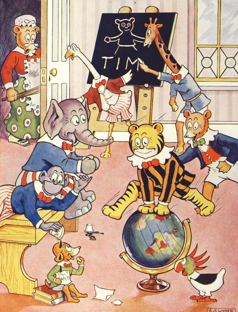 Posterazzi Playbox Annual 1918 Toys playing Canvas Art - BO Wymer (24 x 36)