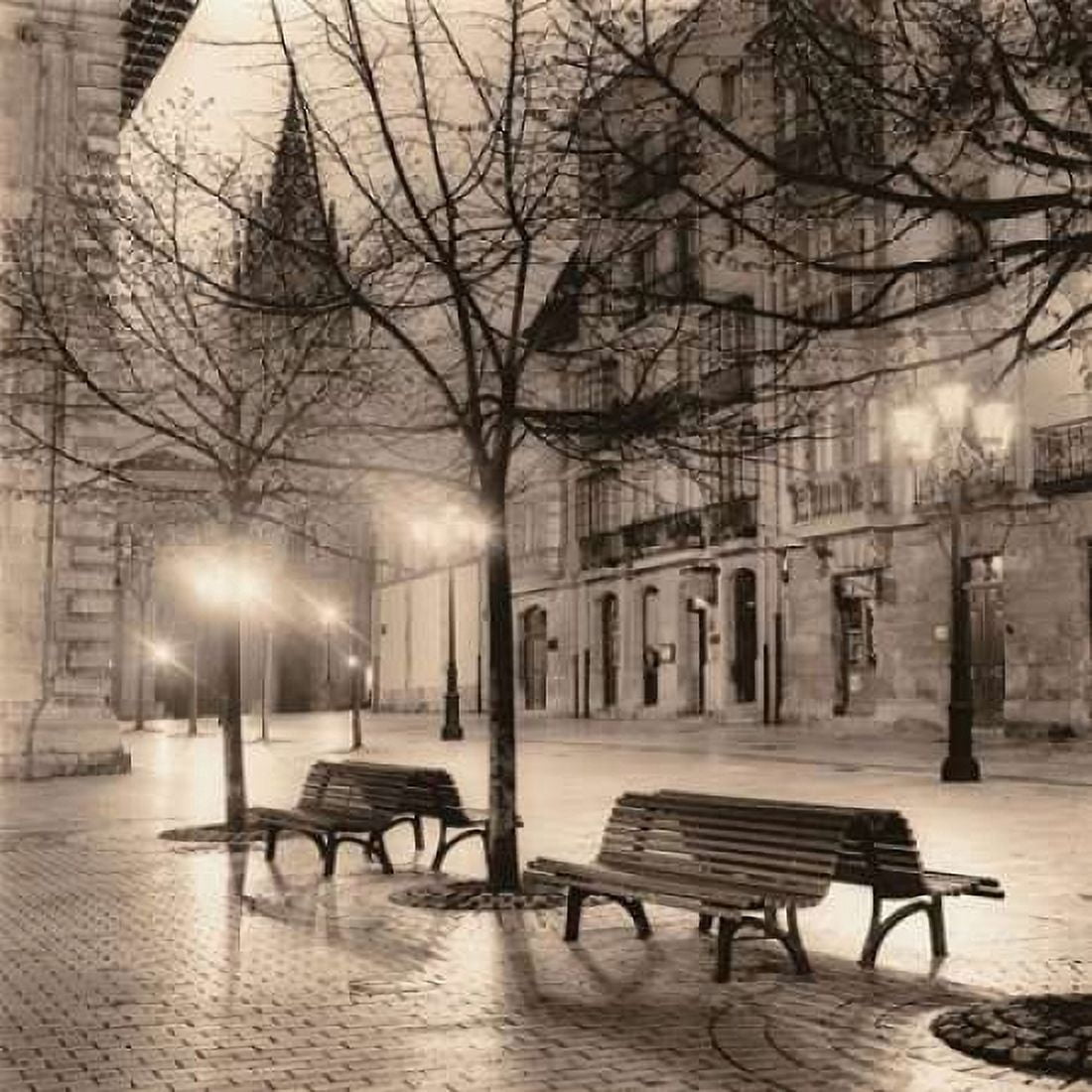 Posterazzi Plaza de Porlier Oviedo Canvas Art - Alan Blaustein (24 x 24)
