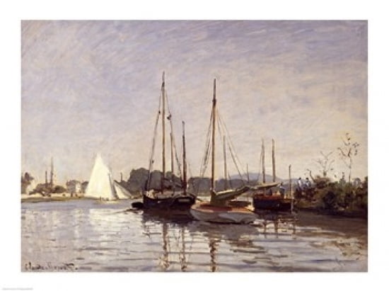 Posterazzi Pleasure Boats Argenteuil c1872-3 Canvas Art - Claude Monet (36 x 24)