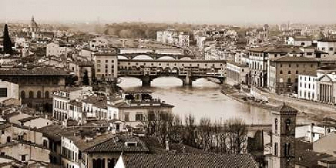 Posterazzi Ponte Vecchio Florence Canvas Art - Vadim Ratsenskiy (24 x 48)