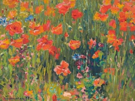 Posterazzi Poppies Canvas Art - Robert William Vonnoh (22 x 28)
