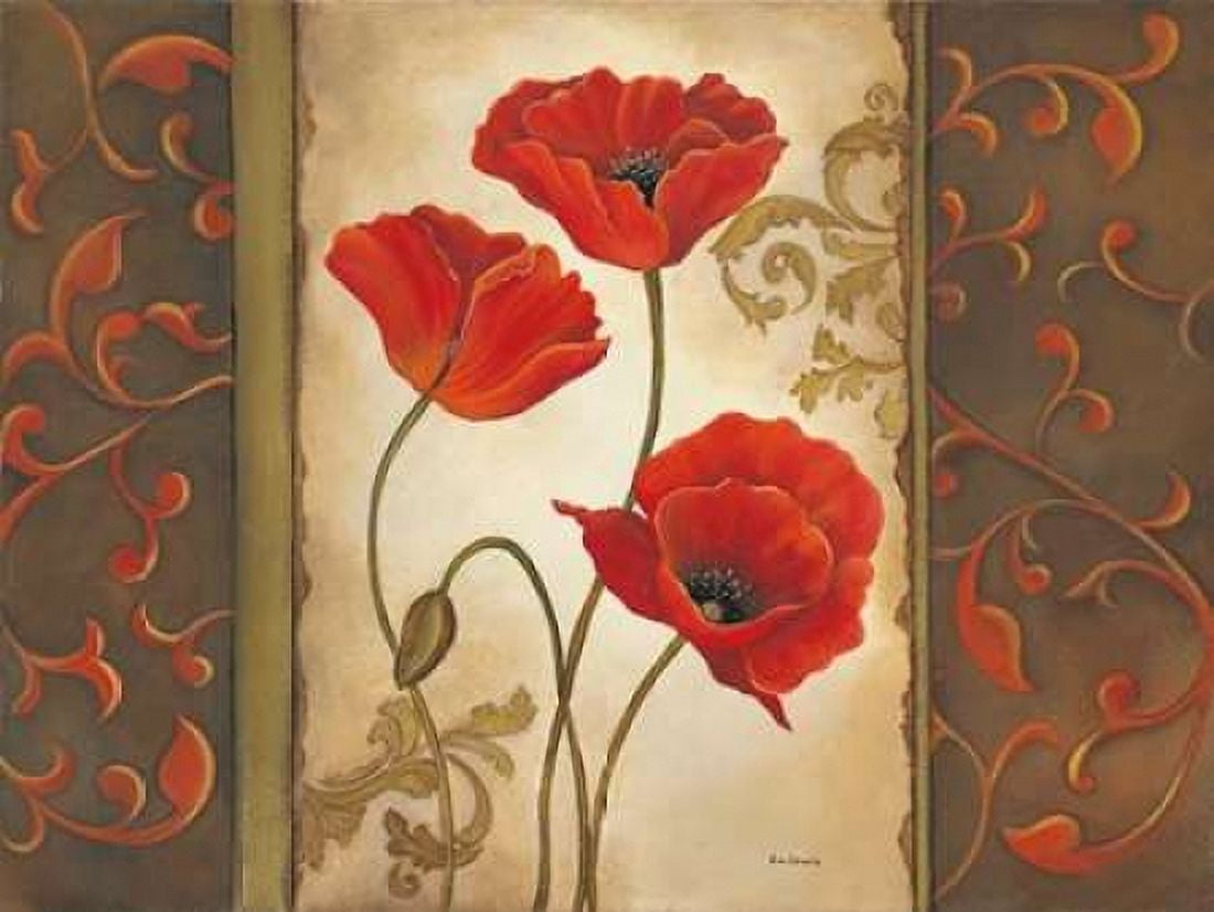 Posterazzi Poppy II Canvas Art - Kim Lewis (18 x 24)