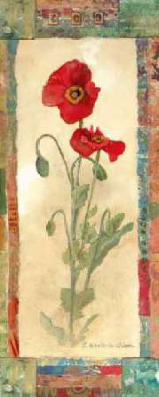 Posterazzi Poppy Montage Canvas Art - Charlene Olson (24 x 48)
