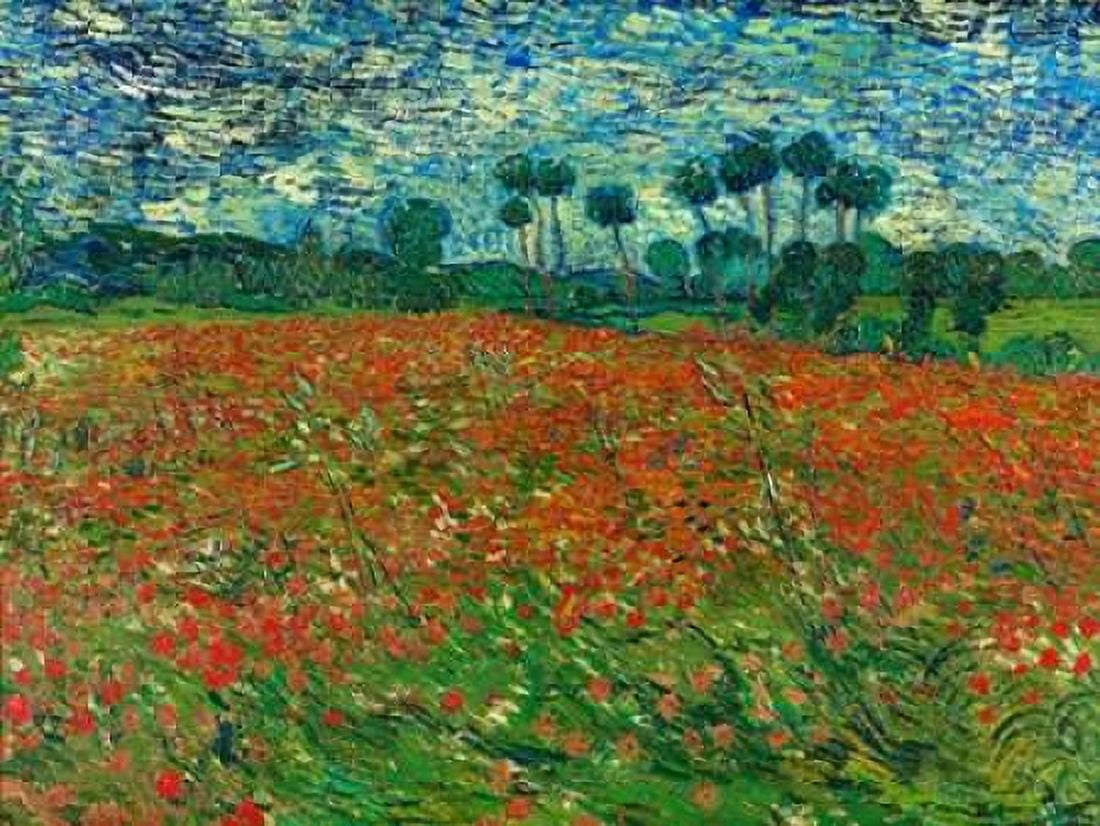 Posterazzi Poppy field Canvas Art - Vincent Van Gogh (22 x 28)