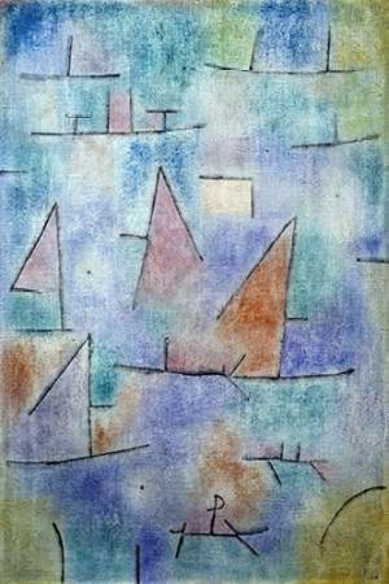 Posterazzi Port et voiliers Canvas Art - Paul Klee (20 x 28)