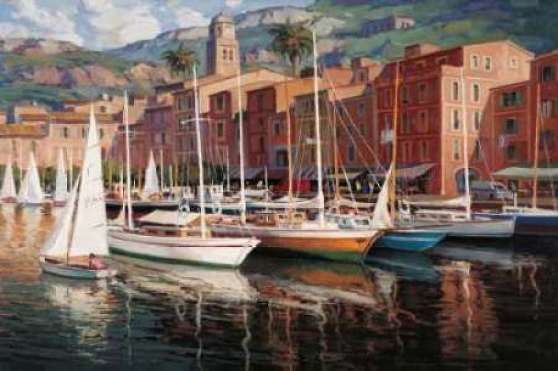 Posterazzi Porto Fino Canvas Art - Pascual Bueno (24 x 36)