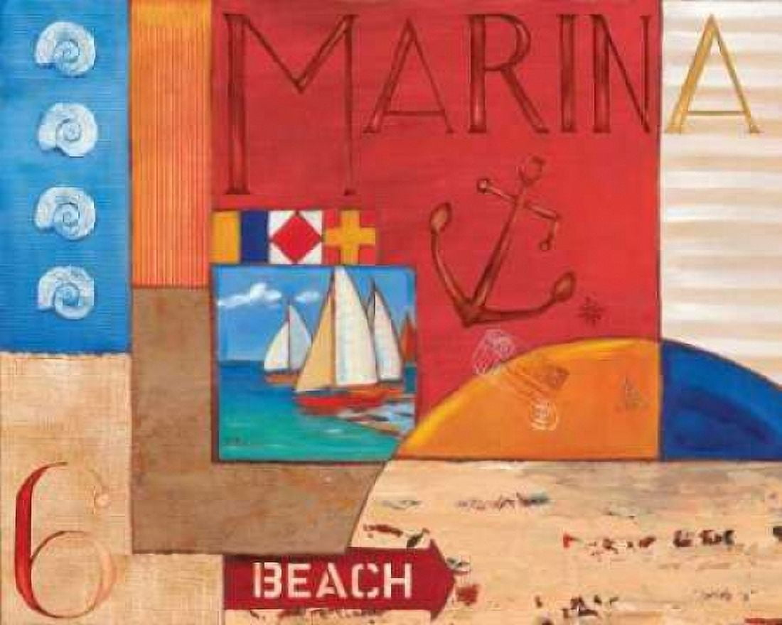 Posterazzi Portofino Collage II Canvas Art - Paul Brent (24 x 30)