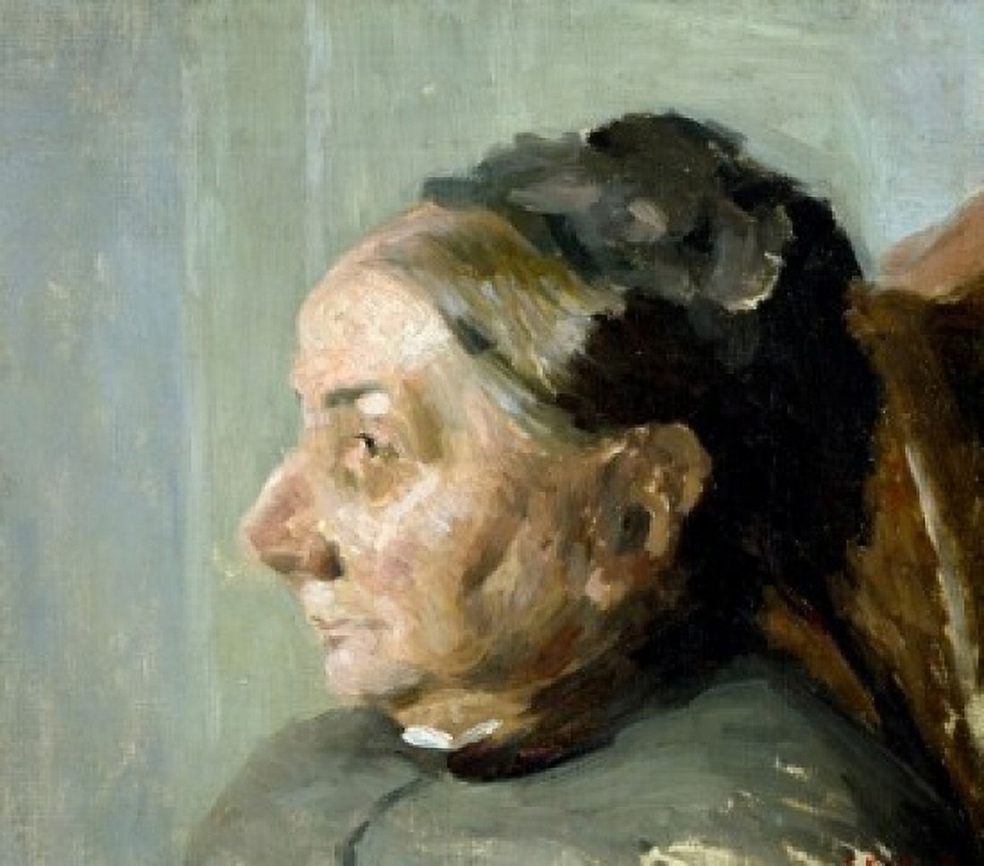 Posterazzi Portrait of Elderly Womans Profile or Portrait of Artists Mother by Edouard Vuillard (1868-1940) USA California Santa Monica Private Collection Bloch Canvas Art - Edouard Vuillard (24 x 36)