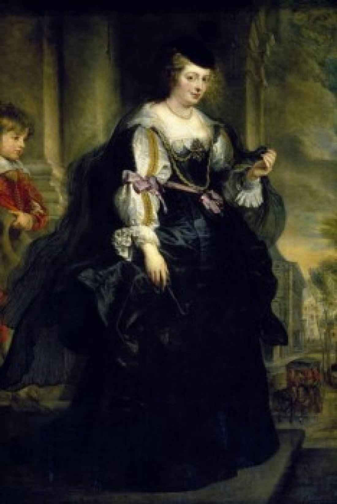 Posterazzi Portrait of Helena Fourment by Peter Paul Rubens 17th Century (1577-1640) France Paris Musee du Louvre Canvas Art - Peter Paul Rubens (24 x 36)