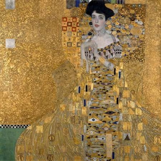 Posterazzi Portrait of Adele Bloch-Bauer Canvas Art - Gustav Klimt (24 x 24)