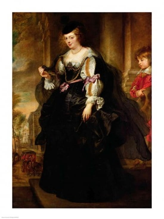 Posterazzi Portrait of Helene Fourment with a Coach Canvas Art - Peter Paul Rubens (24 x 36)