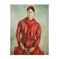thumbnail image 1 of Posterazzi BALXIR60905 Portrait of Madame Cezanne in A Red Dress Poster Print by Paul Cezanne - 18 x 24 in., 1 of 1