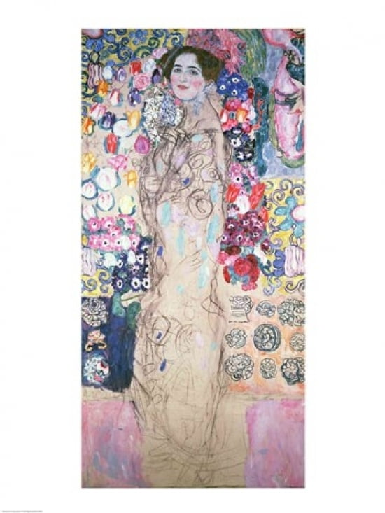 Posterazzi Portrait of Maria Munk Canvas Art - Gustav Klimt (24 x 36)