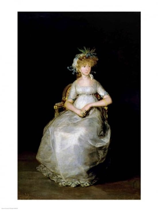 Posterazzi Portrait of Maria Teresa Canvas Art - Francisco De Goya (24 x 36)
