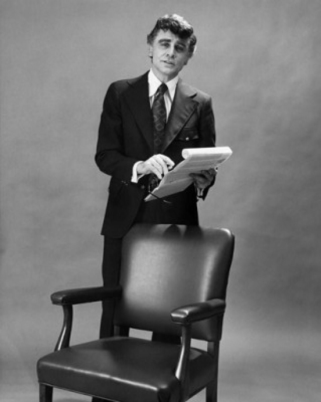 Posterazzi Portrait of a businessman holding documents Canvas Art - (24 x 36)