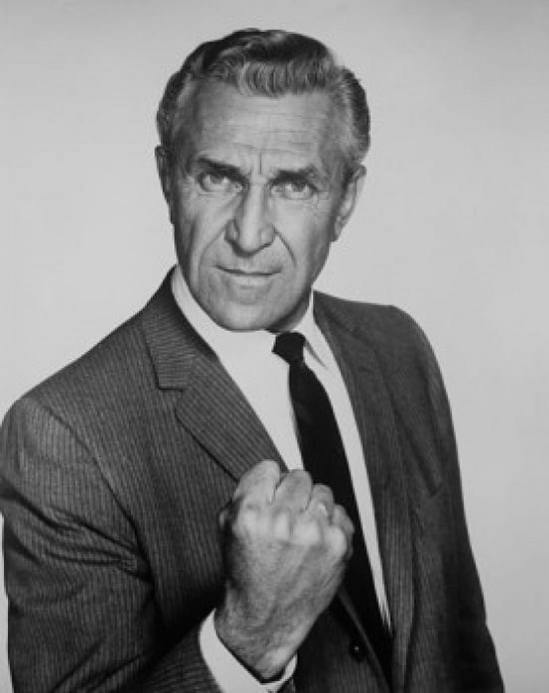Posterazzi Portrait of a senior man showing his fist Canvas Art - (24 x 36)