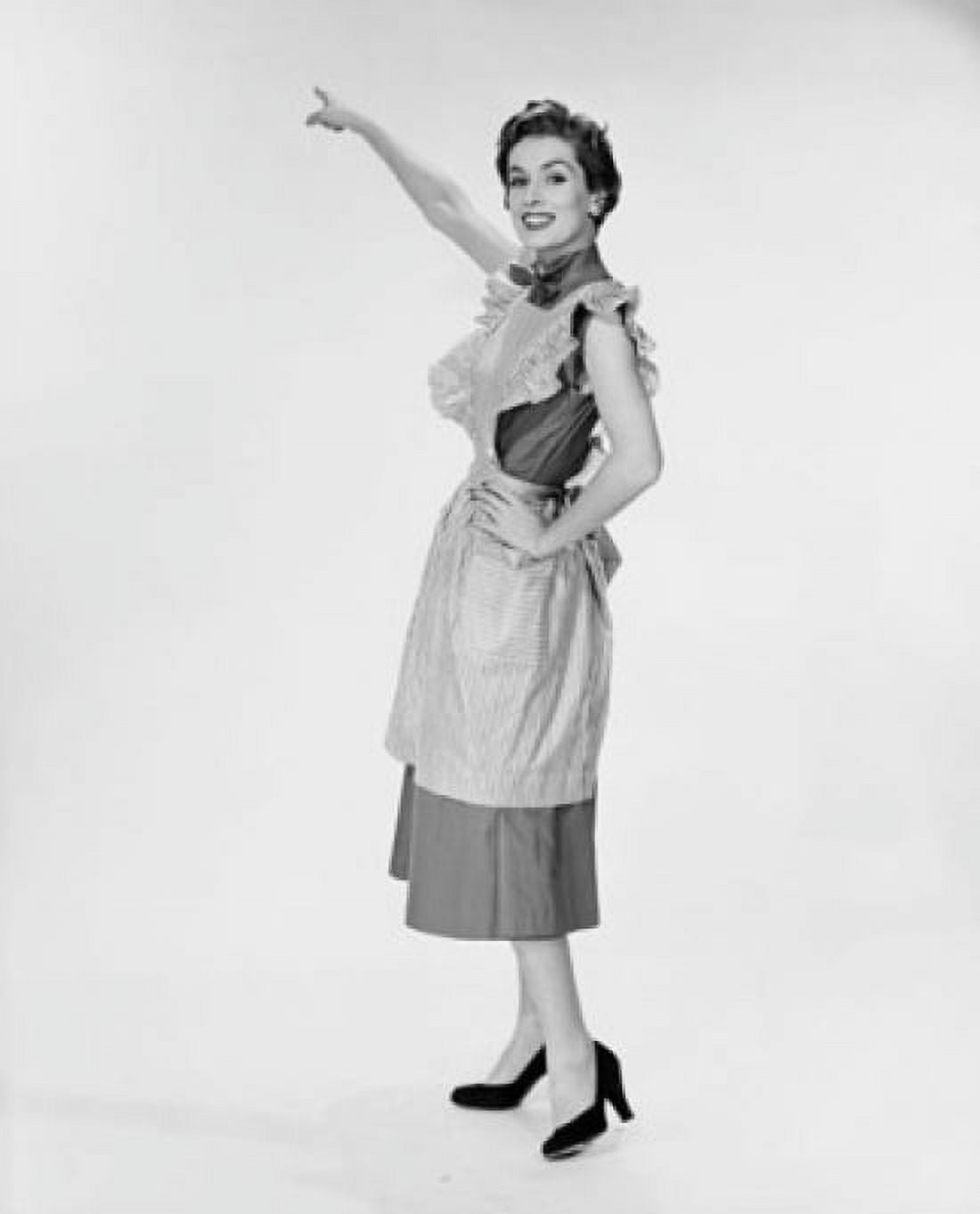 Posterazzi Portrait of a young woman pointing upwards Canvas Art - (24 x 36)