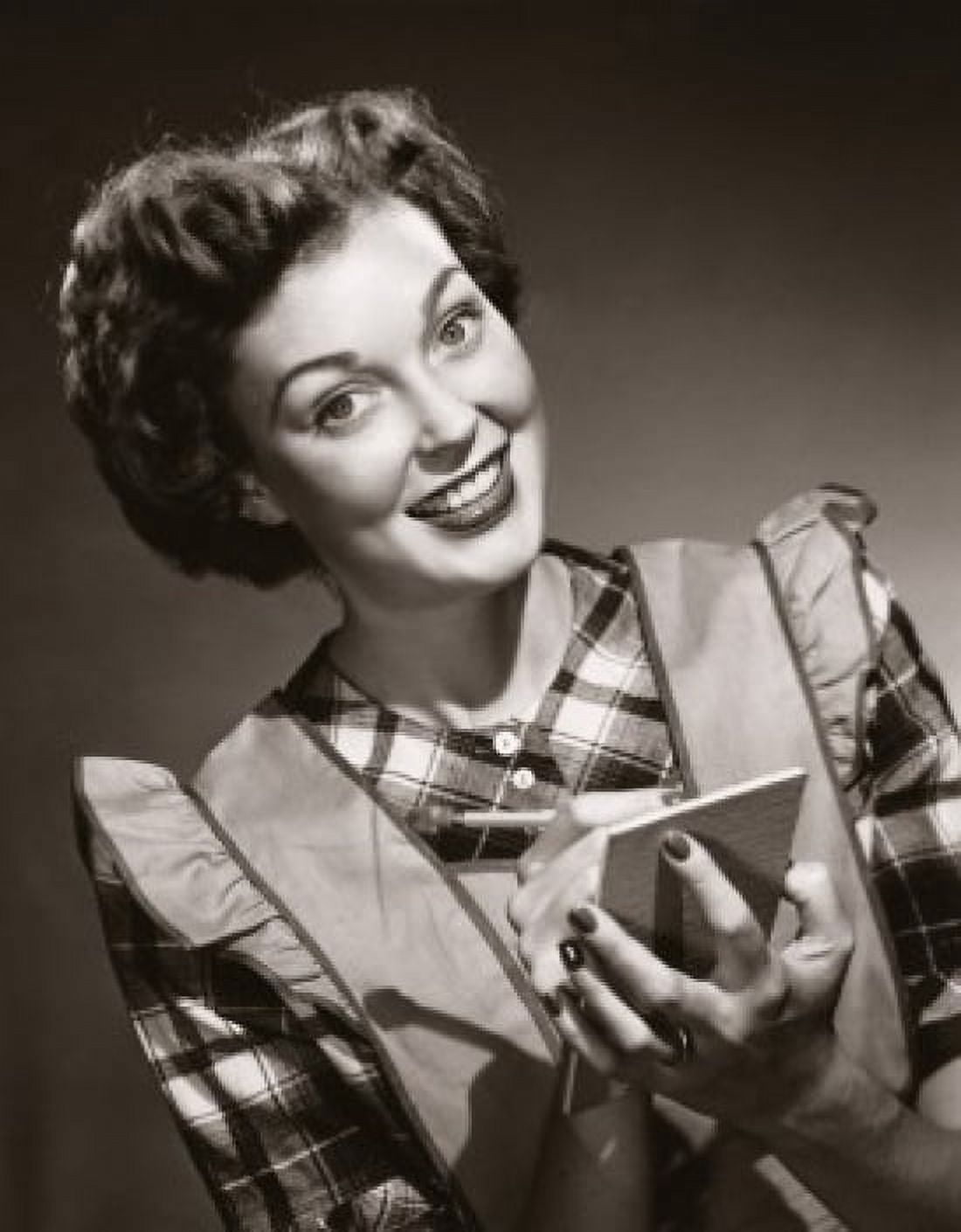 Posterazzi Portrait of waitress taking order Canvas Art - (24 x 36)