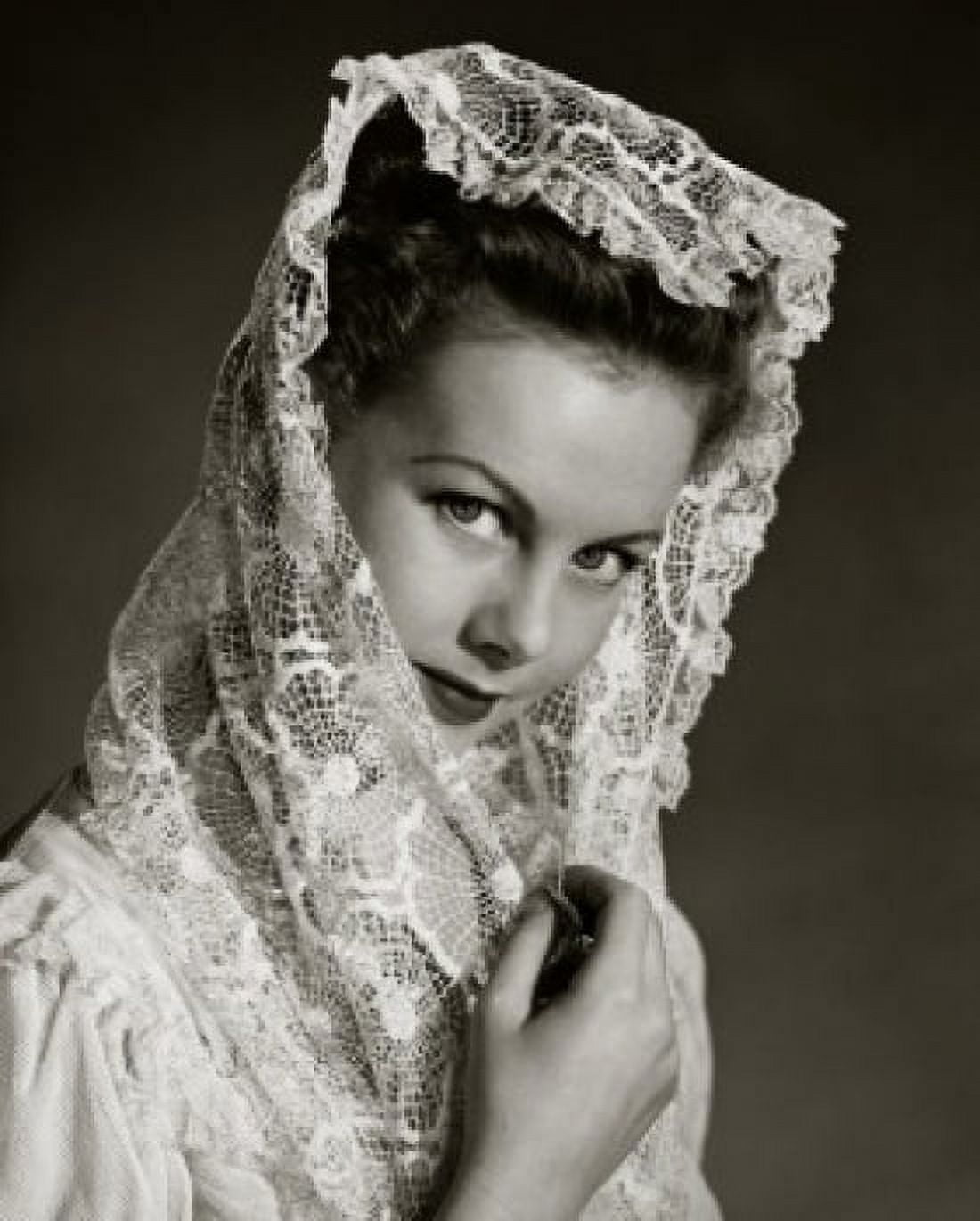 Posterazzi Portrait of young woman holding headscarf Canvas Art - (24 x 36)