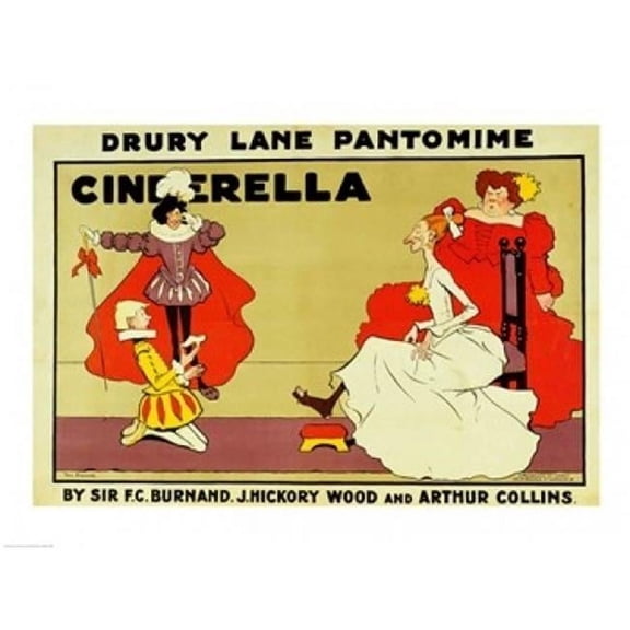 Posterazzi  Poster for Cinderella Poster Print by Tom Browne - 36 x 24 in. - Large