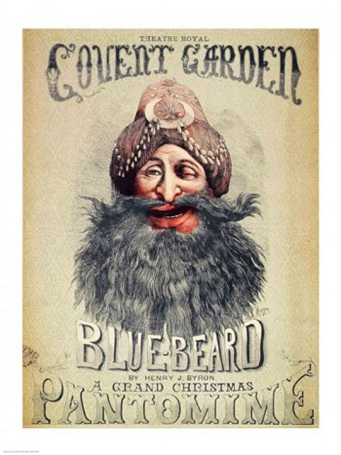 Posterazzi Poster for a Christmas pantomime of Blue Beard Canvas Art - (24 x 36)