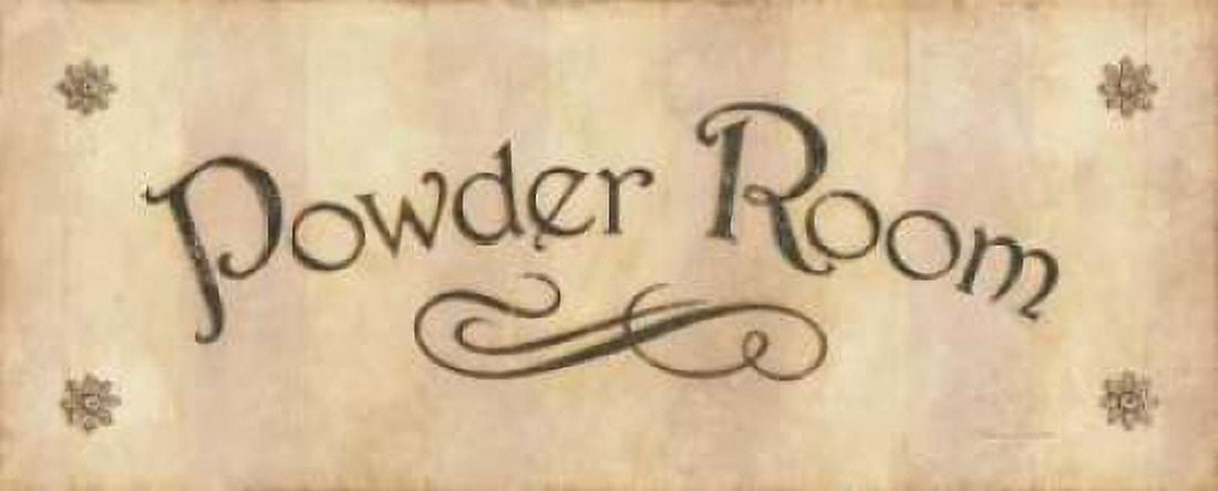 Posterazzi Powder Room Canvas Art - Stephanie Marrott (24 x 48)