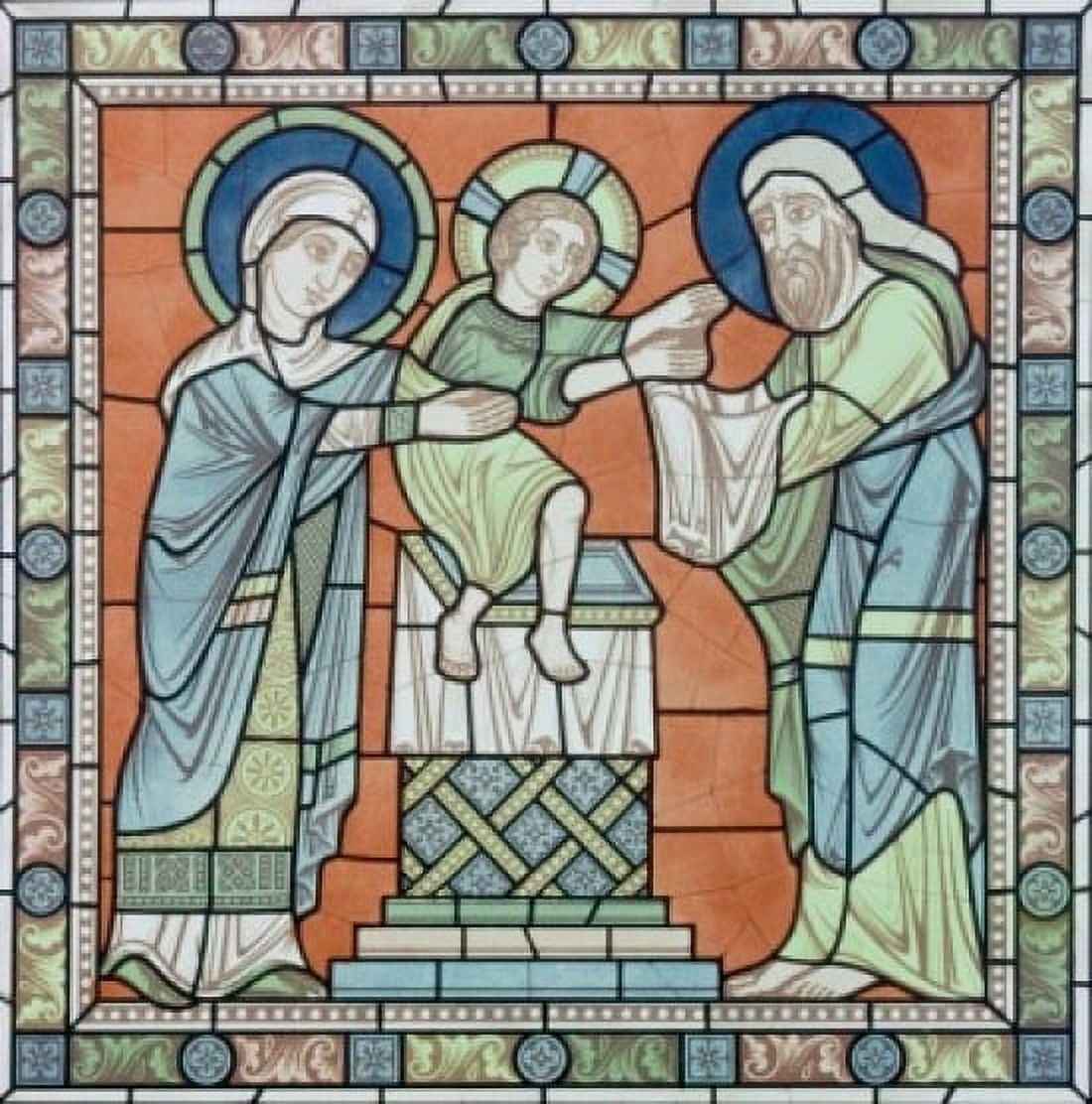 Posterazzi Presentation In The Temple 12th Century Stained Glass Chartres Cathedral France Canvas Art - (24 x 36)