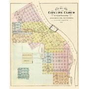 Saint Cloud Minnesota Landowner - Andreas 1874 Poster Print by Andreas Andreas 24 x 36 # MNST0004