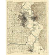 Omaha Vicinity Nebraska Iowa Quad - USGS 1898 Poster Print by USGS USGS 24 x 36 # NEOM0001