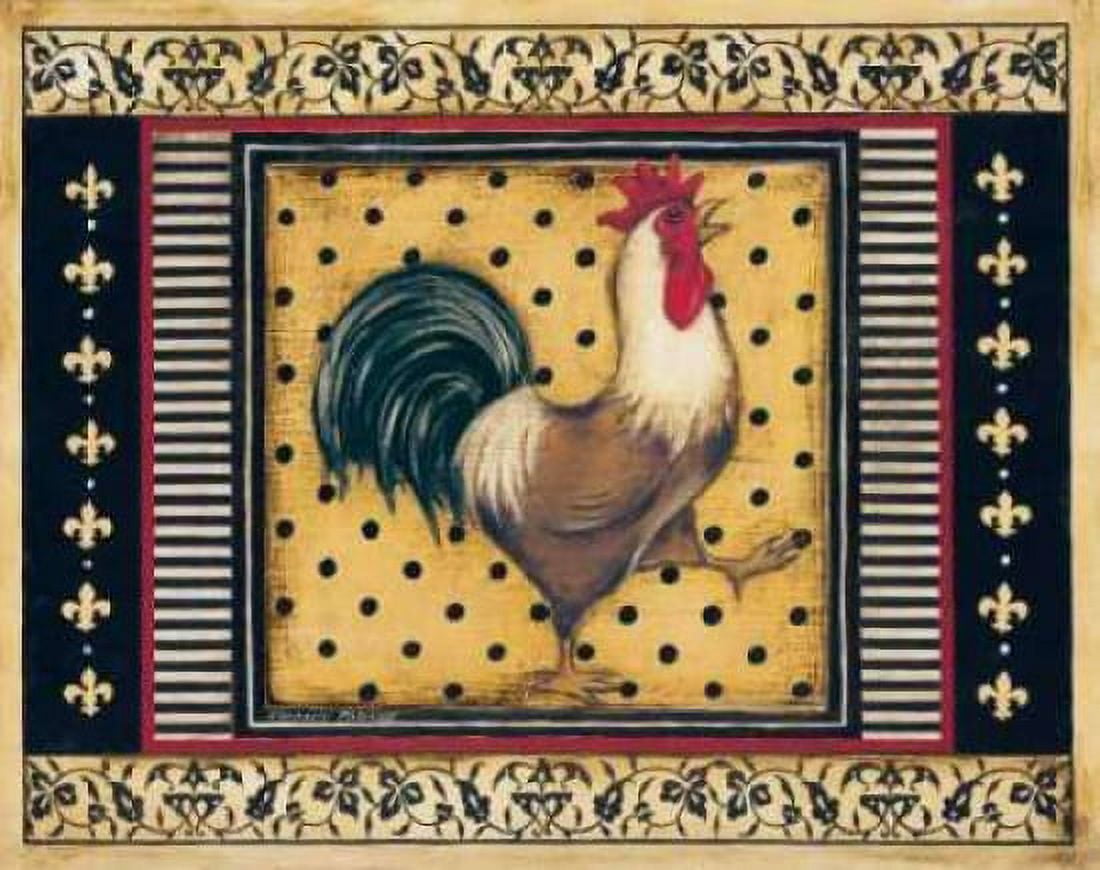 Posterazzi Provence Rooster I Canvas Art - Kimberly Poloson (24 x 30)