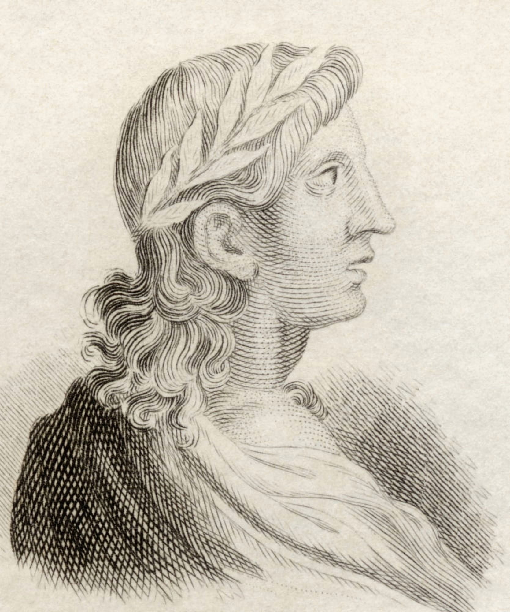 Posterazzi Publius Vergilius Maro 70 Bc To 19 Bc Classical Roman Poet From Crabbs Historical Dictionary Published 1825 Canvas Art - Ken Welsh Design Pics (26 x 32)