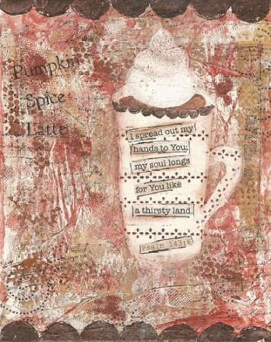 Posterazzi Pumpkin Spice Latte Canvas Art - Cassandra Cushman (22 x 28)