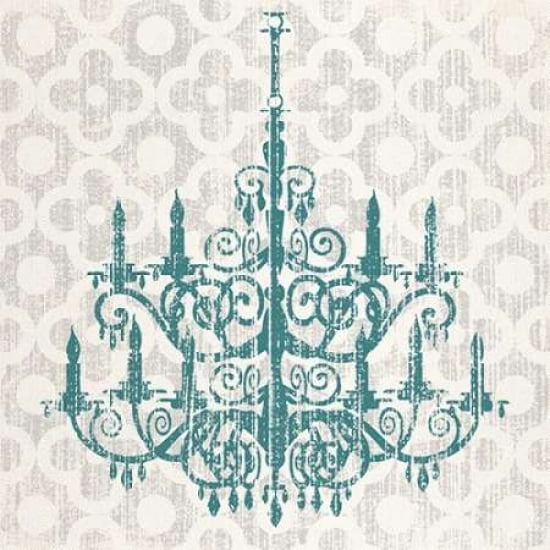 Posterazzi QUATREFOIL CHANDELIER II Canvas Art - Piper Ballantyne (24 x 24)