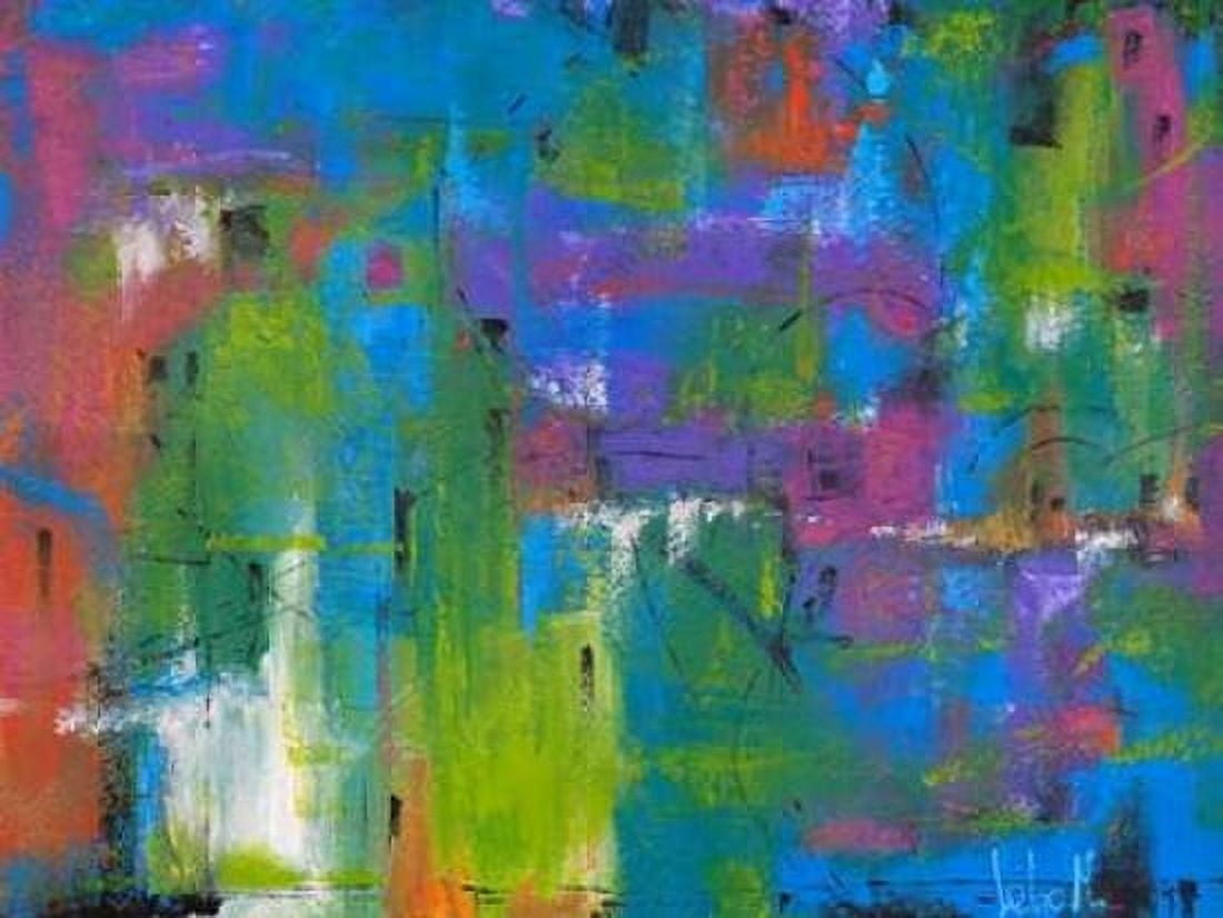 Posterazzi Quartiere colorato Canvas Art - Tebo Marzari (22 x 28)