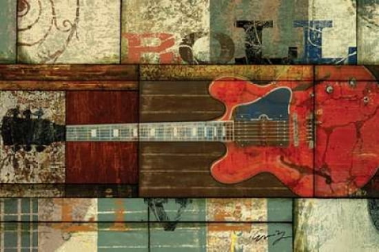 Posterazzi ROLL GUITAR Canvas Art - Eric Yang (12 x 18)