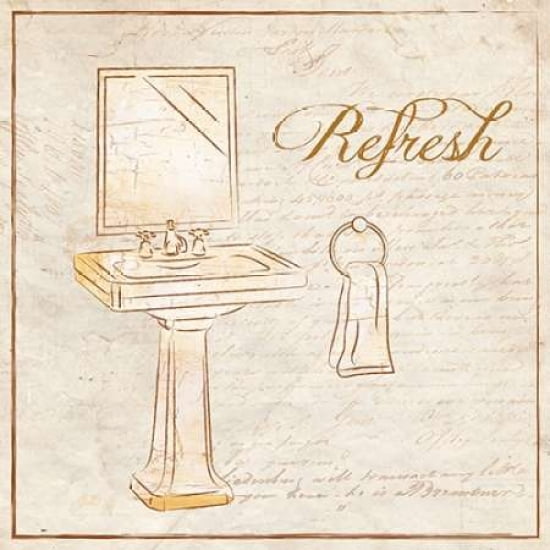 Posterazzi ROMANTIC BATH REFRESH Canvas Art - Piper Ballantyne (24 x 24)