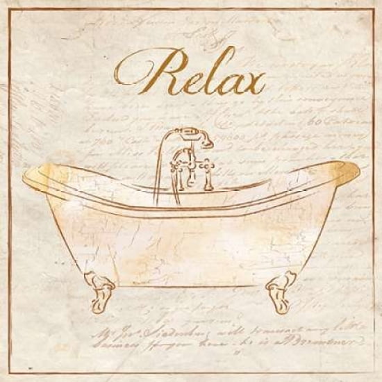 Posterazzi ROMANTIC BATH RELAX Canvas Art - Piper Ballantyne (24 x 24)
