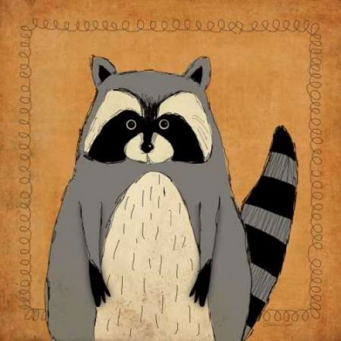 Posterazzi Raccoon Canvas Art - Stephanie Marrott (24 x 24)