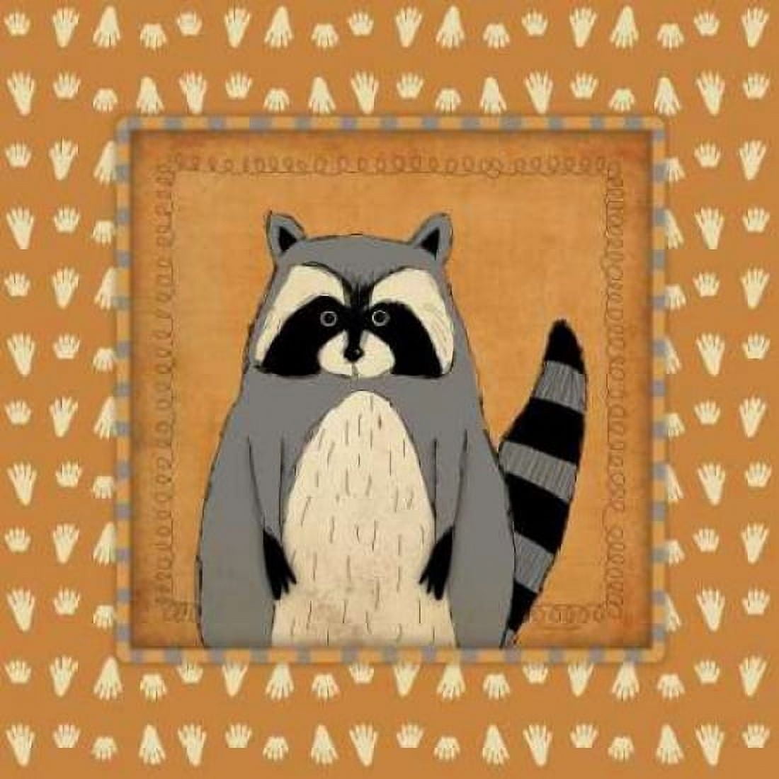 Posterazzi Raccoon in Frame Canvas Art - Stephanie Marrott (24 x 24)